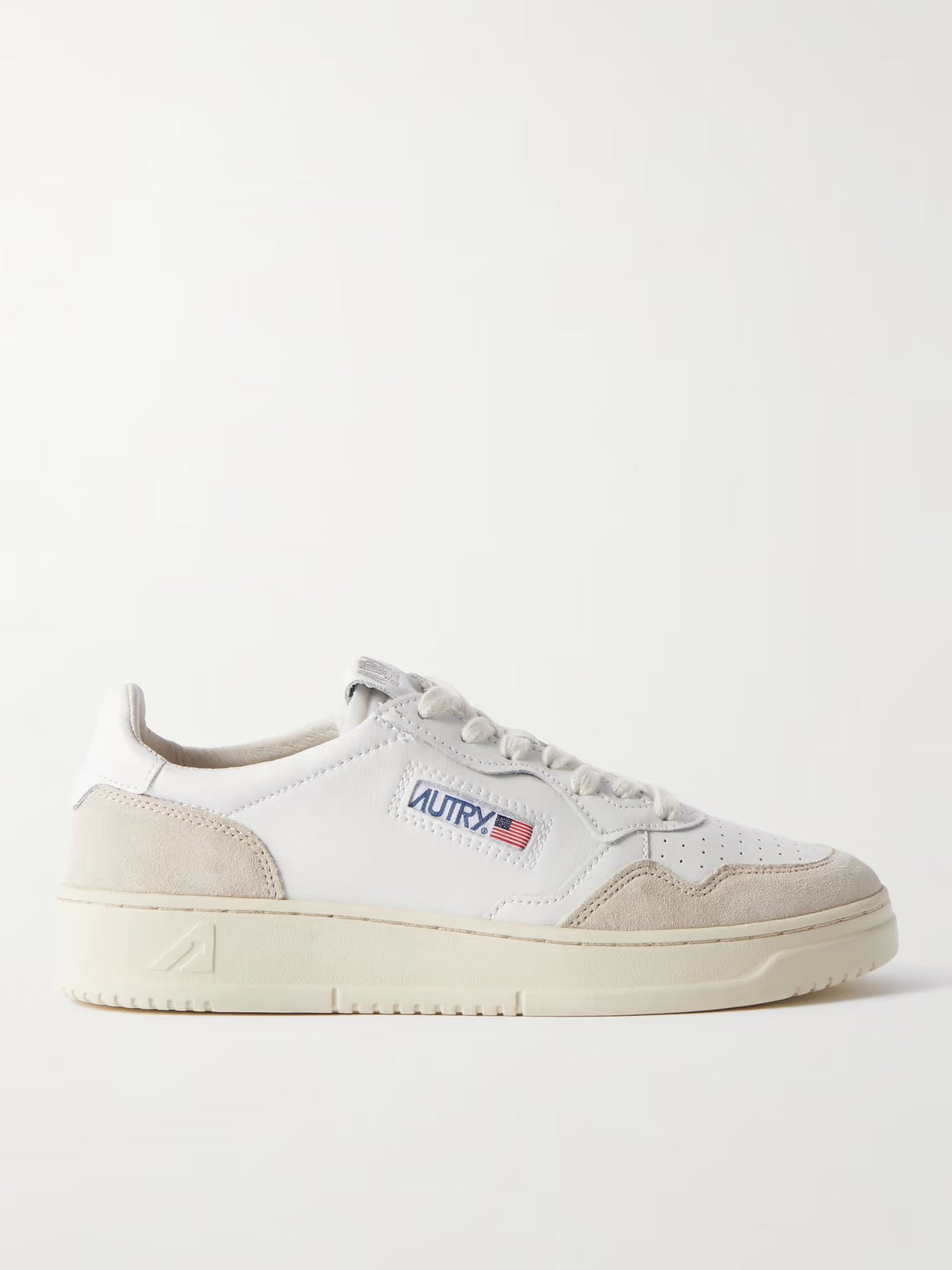 Medalist Low Leather/Suede White & White - AUTRY ACTION TRAINERS
