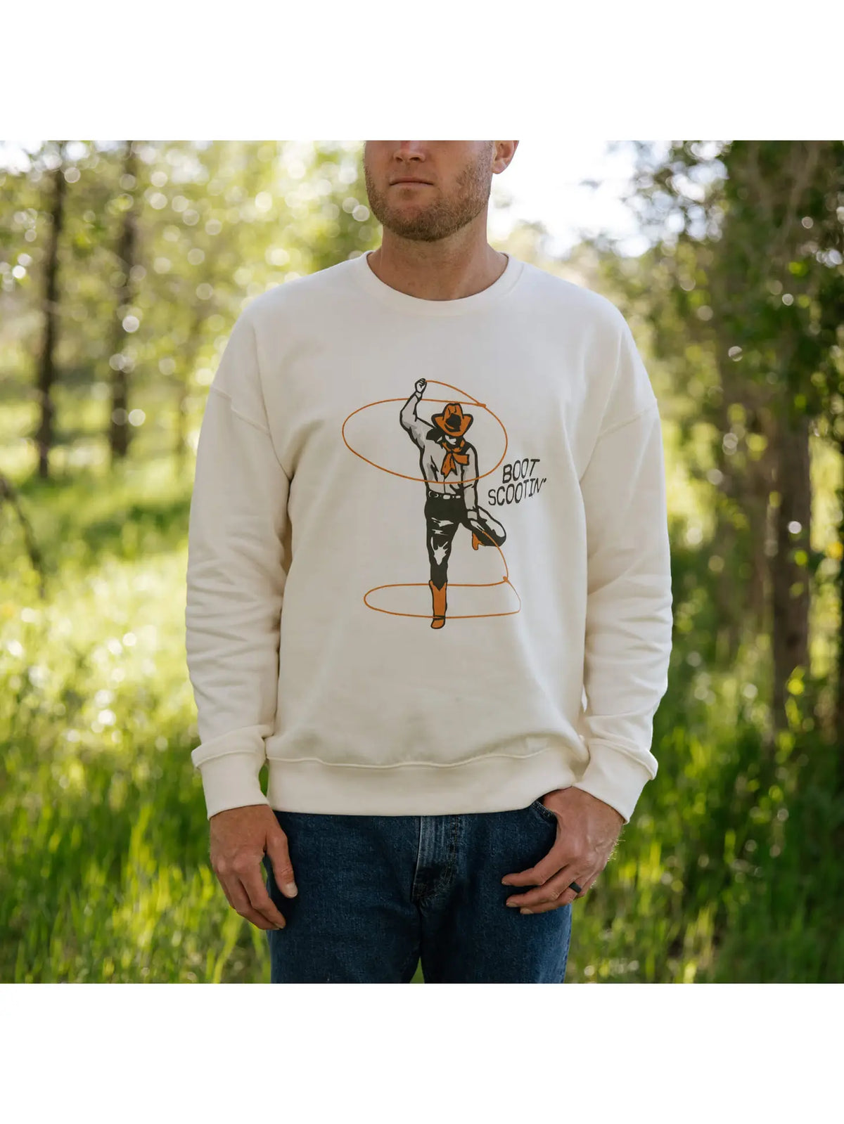 Sendero Provisions Co Boot Scootin’ Cowboy Sweatshirt