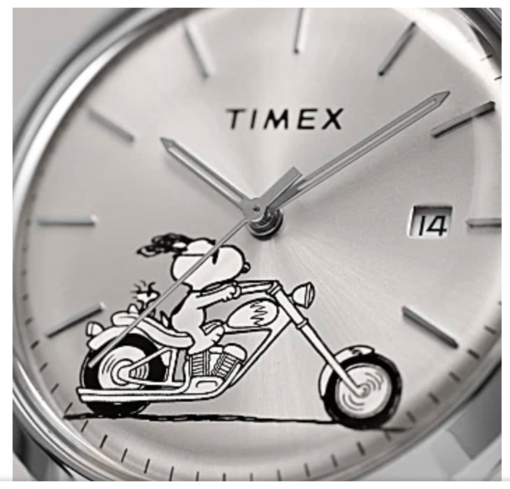 TIMEX Marlin Automatic x Snoopy Easy Rider 40mm Leather Strap (Excluded from discount codes)