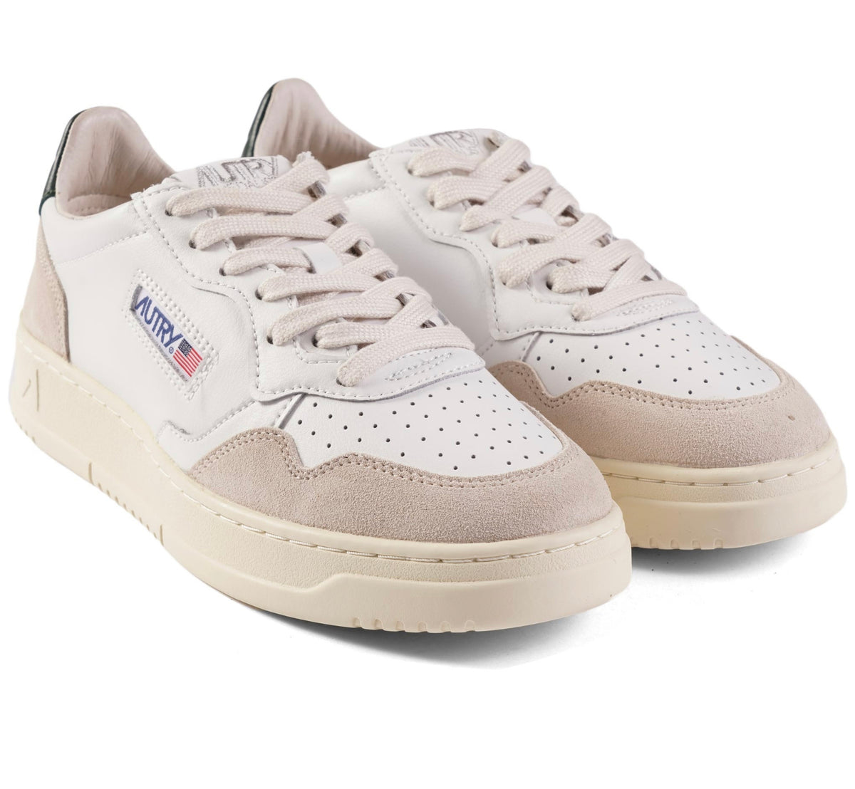 Medalist Low Leather/Suede White & Mount - AUTRY ACTION TRAINERS