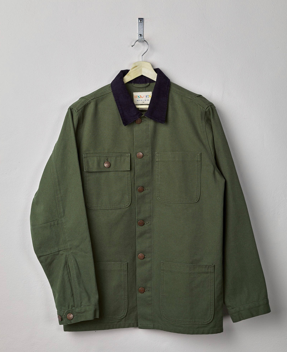 USKEES #3025 Heavy Canvas Chore Jacket With Cord Collar - Coriander