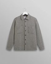 WAX LONDON CLOTHING Whiting Overshirt - Black/Ecru Stepney