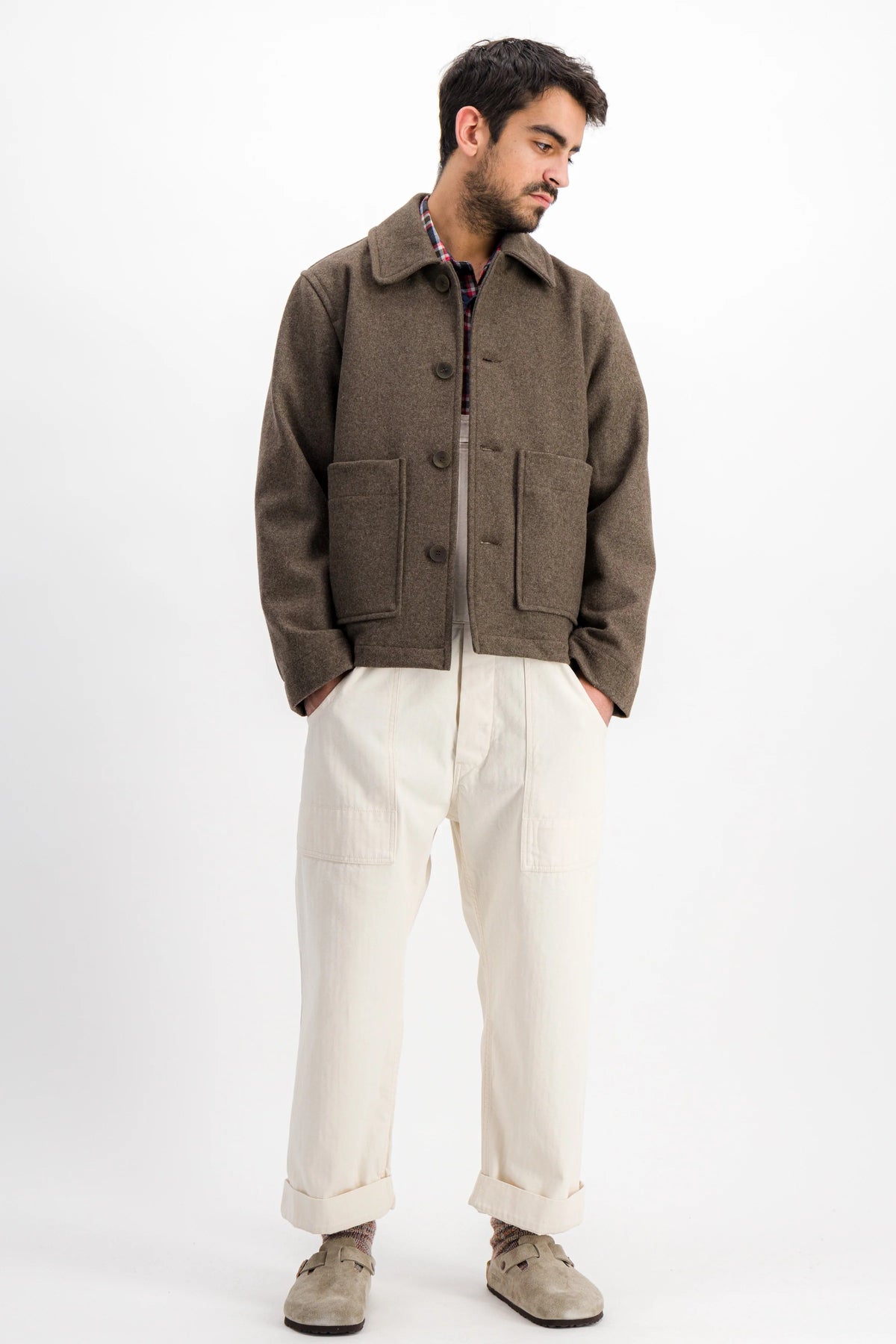 PARAGES CLOTHING Aubrac Wool Jacket - Brown