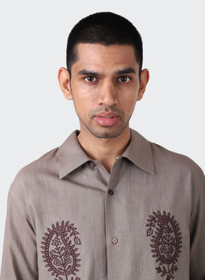 KARDO DESIGN Chintan Hand Embroidered Long Sleeve Shirt