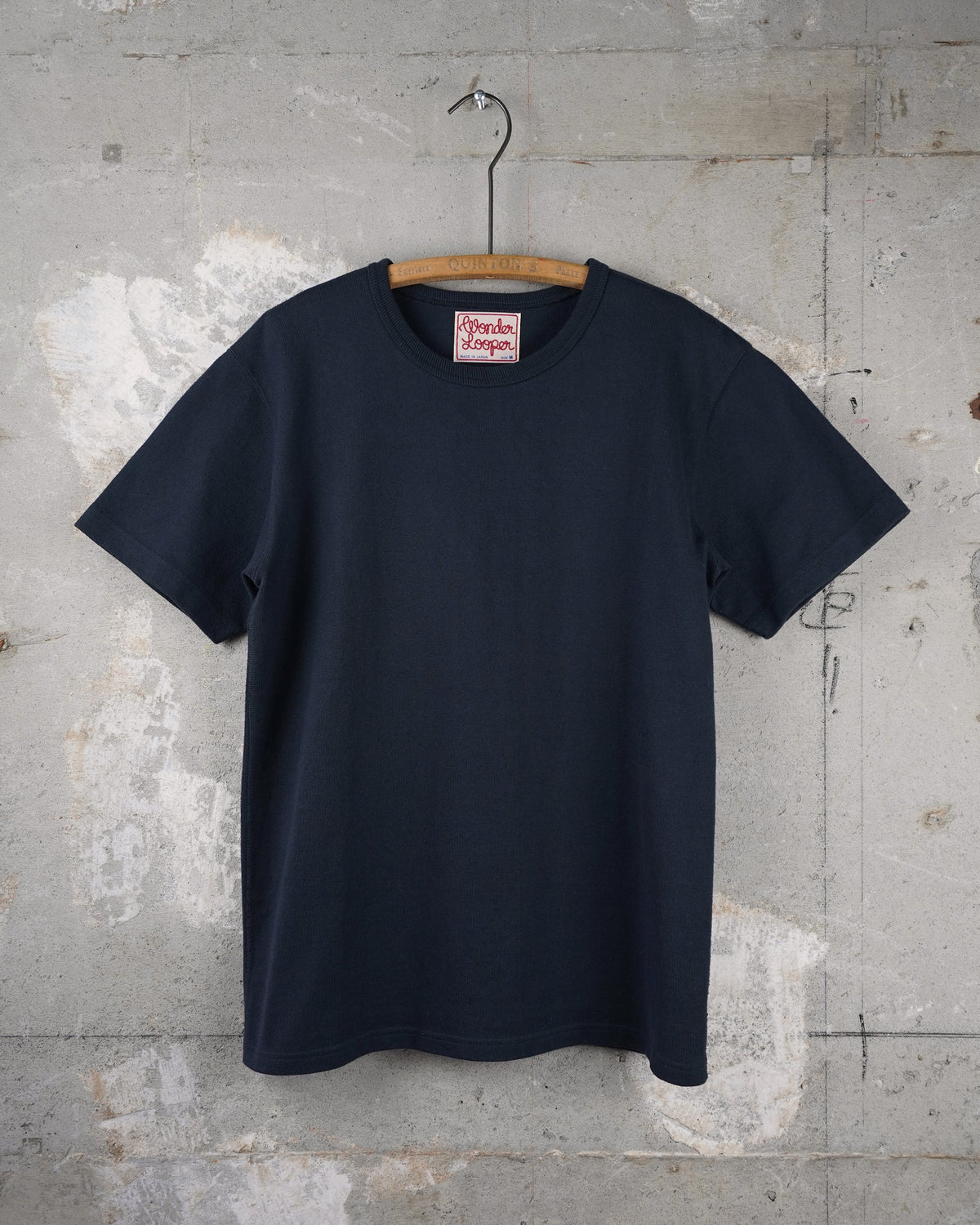 WONDER LOOPER 409gsm double heavyweight T-Shirt - Navy (Excluded from all discount codes)