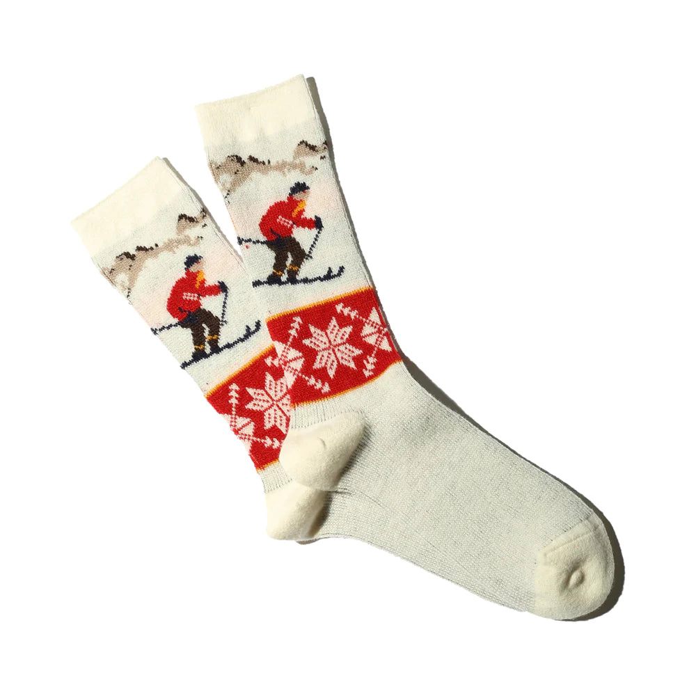ANONYMOUSISM JAPAN Ski Socks - Cream
