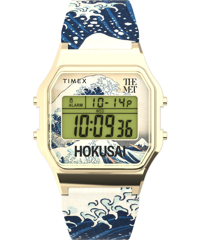 Timex x The Met The Great Wave Katsushika Hokusai Resin Strap Watch