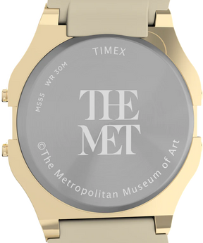 Timex x The Met Kunisada Leather Strap Watch