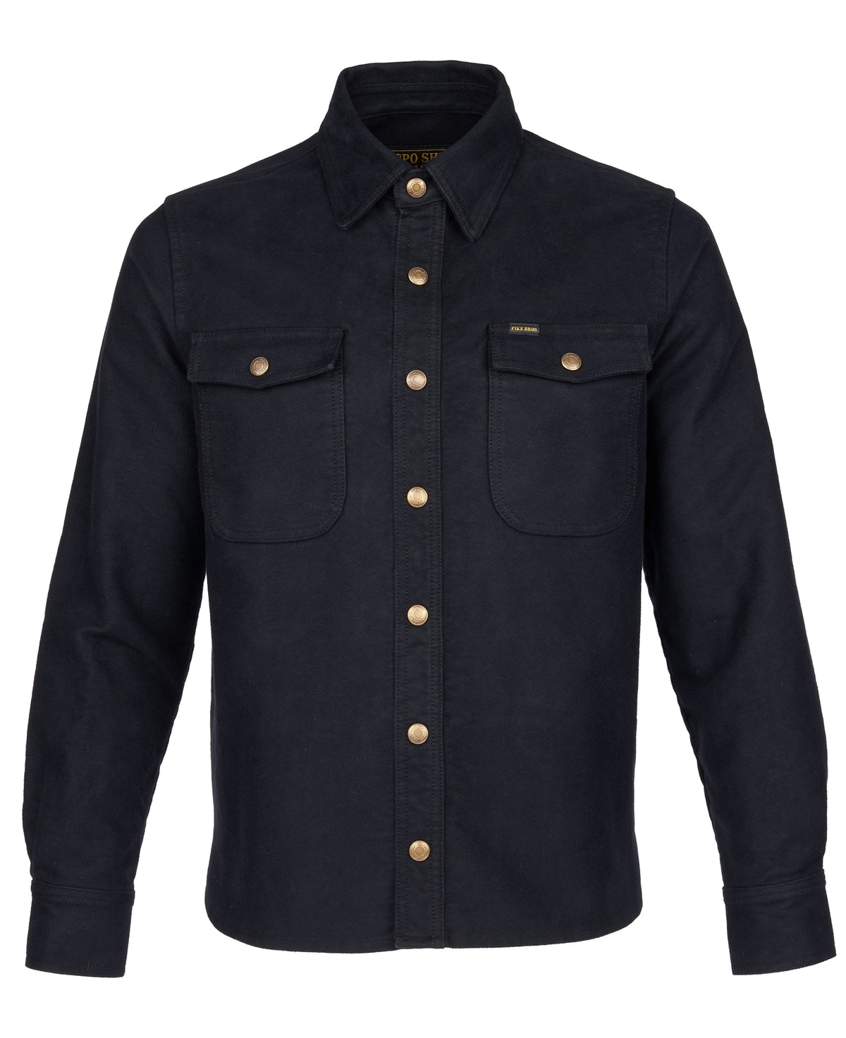 Pike Brothers 1943 CPO Moleskin Sulphur Black Overshirt
