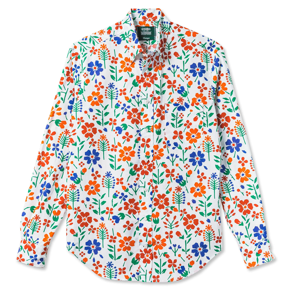 Gitman Bros Vintage X Alexander Girard Flowers Long Sleeve Shirt (Excluded From All Discount Codes)