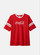 Brixton X Coca Cola Football T-Shirt Red