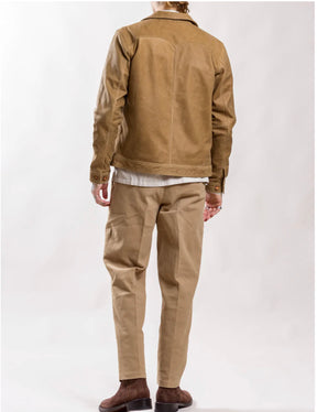 Uncle Bright Murdock Dark Camel  Leather Jacket (Excluded from Discount Codes)
