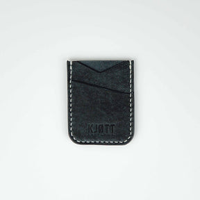 Kjøtt Supply Co. Vertical Minimalist Card Holder in Pueblo Navy - Stacked logo , Card Holder, Kjøtt Supply Co., Working Title
