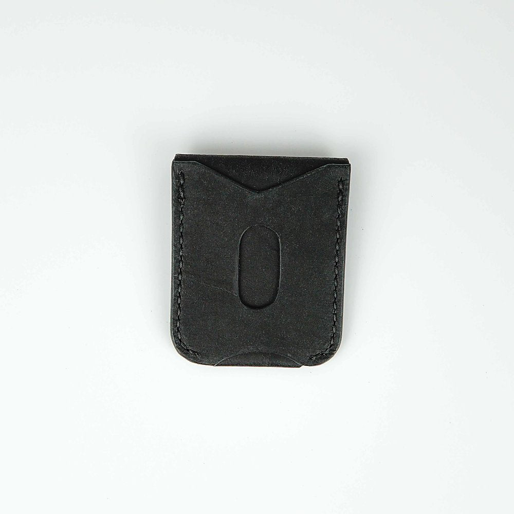 Kjøtt Supply Co. Vertical Minimalist Pueblo Nero Pocket Card Holder Stacked Logo , Card Holder, Kjøtt Supply Co., Working Title