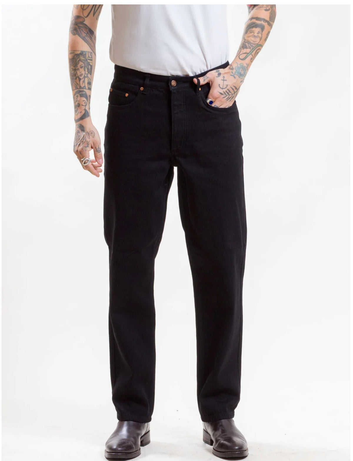 Uncle Bright EAST 10Z Black Raw Jean