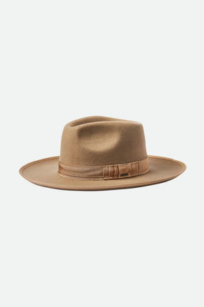 Brixton Reno Fedora Cowboy Hat - Sand Beige