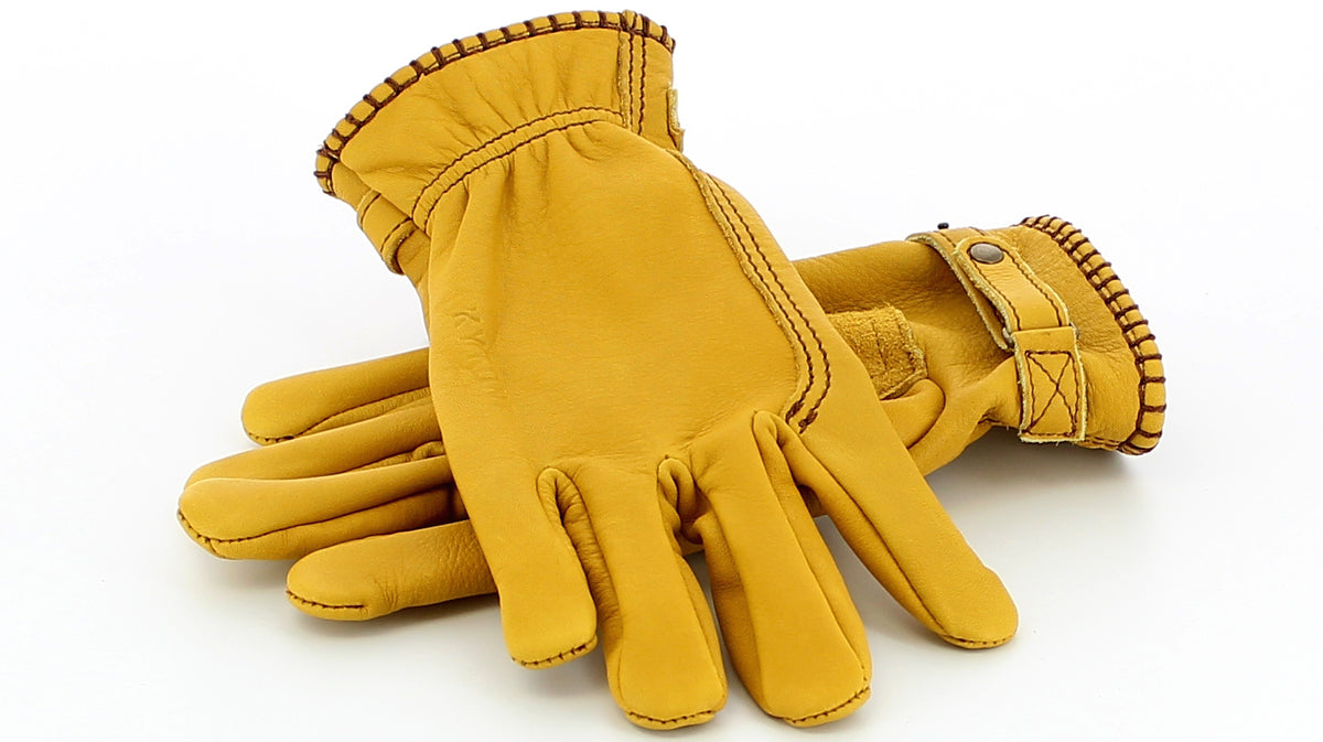 Kytone Gold Leather Gloves CE , Gloves, Kytone, Working Title