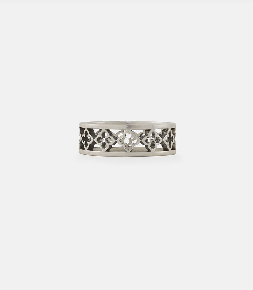 Serge DeNimes Silver Tudor Cross Ring