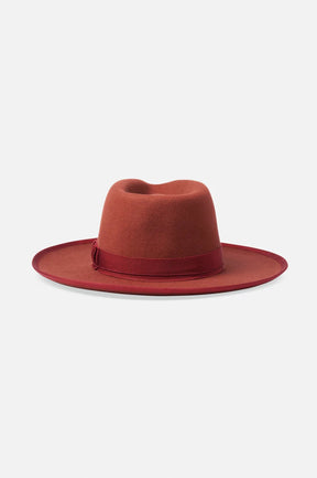 Brixton Reno Fedora Cowboy Hat - Red/Burgundy