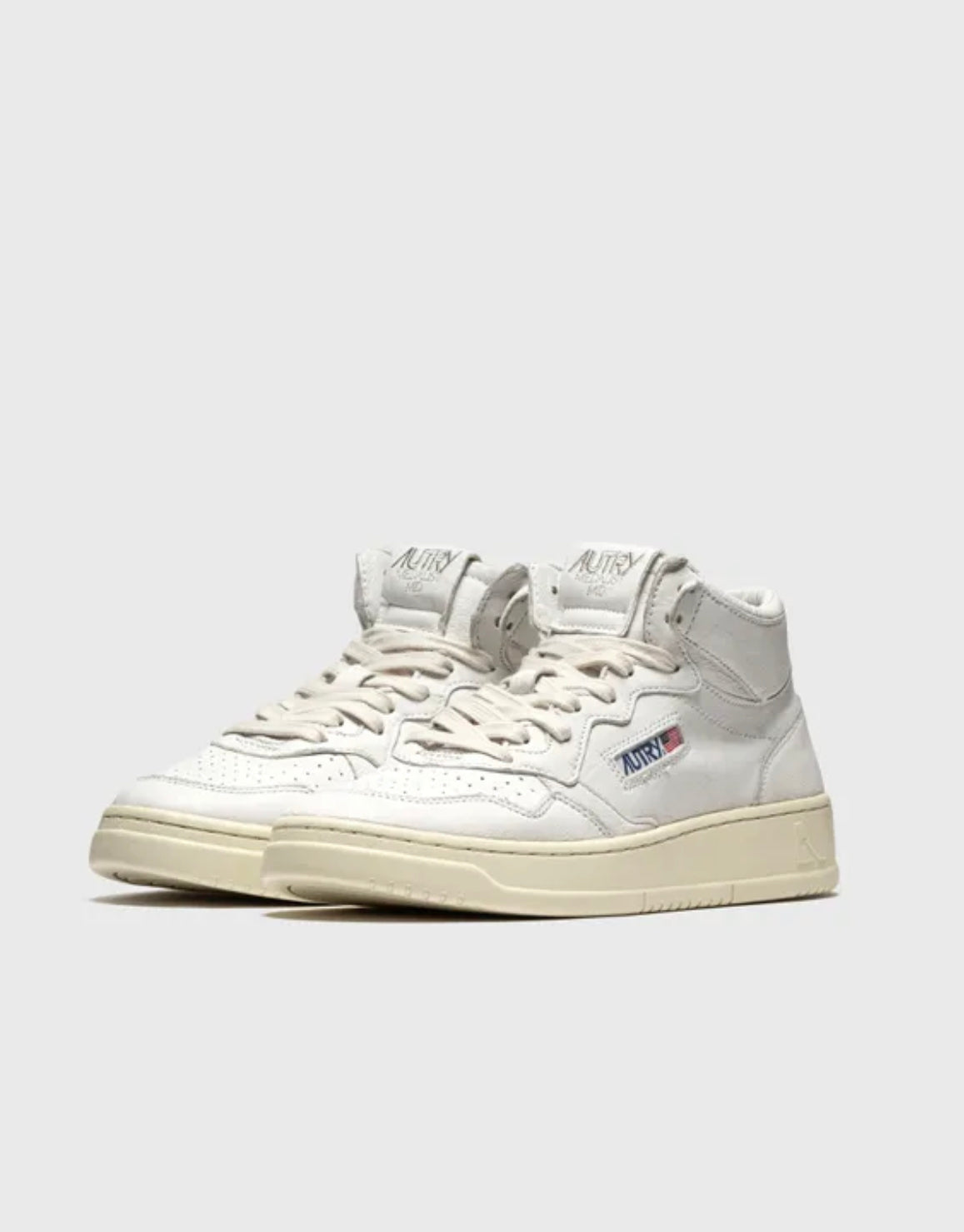 Autry Action Shoes Mens Hi Top Leather White (Excluded from discount codes) , Trainers, Autry, Working Title