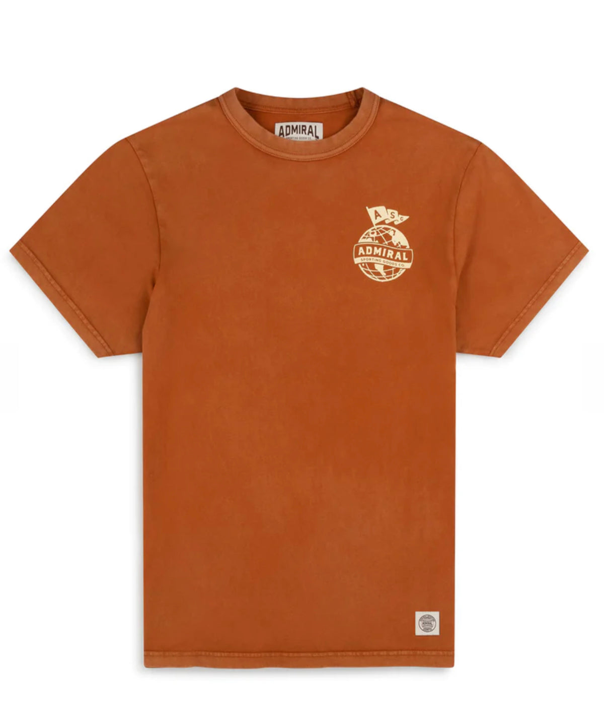 Admiral Sporting Goods Globe T-Shirt - Mexi Clay