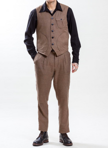 Uncle Bright Harry Cotton & Linen Pocket Waistcoat