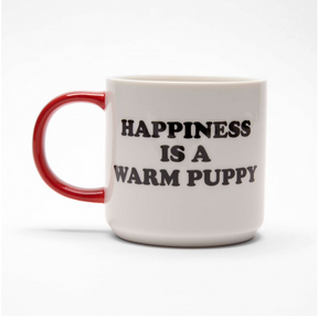 Magpie Line Snoopy Peanuts Mug - Happiness Is A Warm Puppy