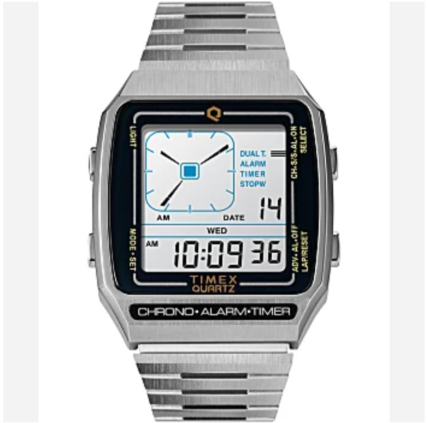 Timex Q Timex Reissue Digital LCA - Silver