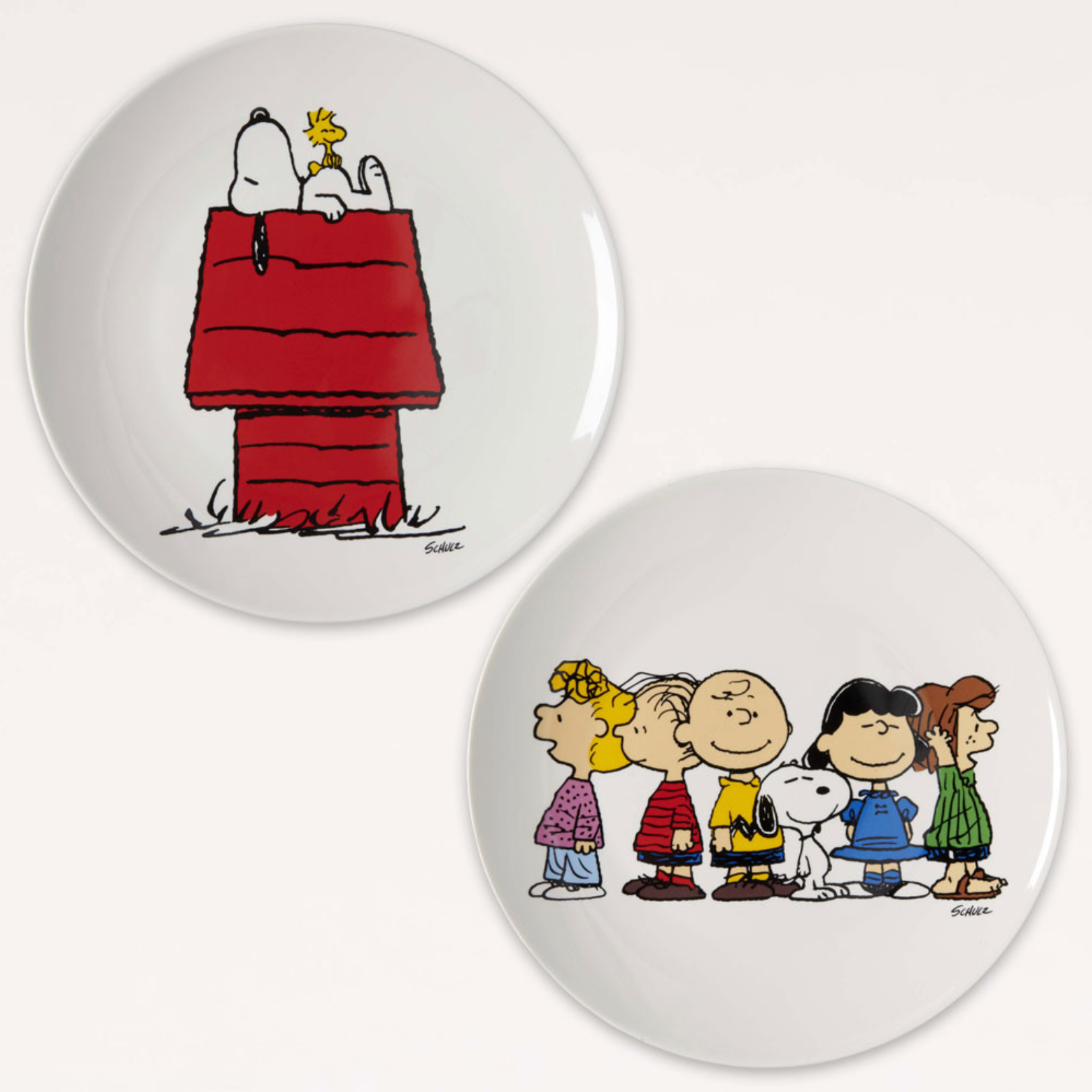 Magpie Line Two Set - Snoopy Plates