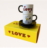 Magpie Line Snoopy Espresso Cup Set - Love , Cups, Magpie, Working Title