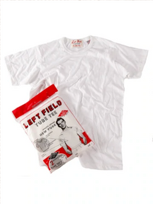 Left Field Tube Tee 2 Pack (White Crew) *** will shrink to spec after cold wash hot dry.