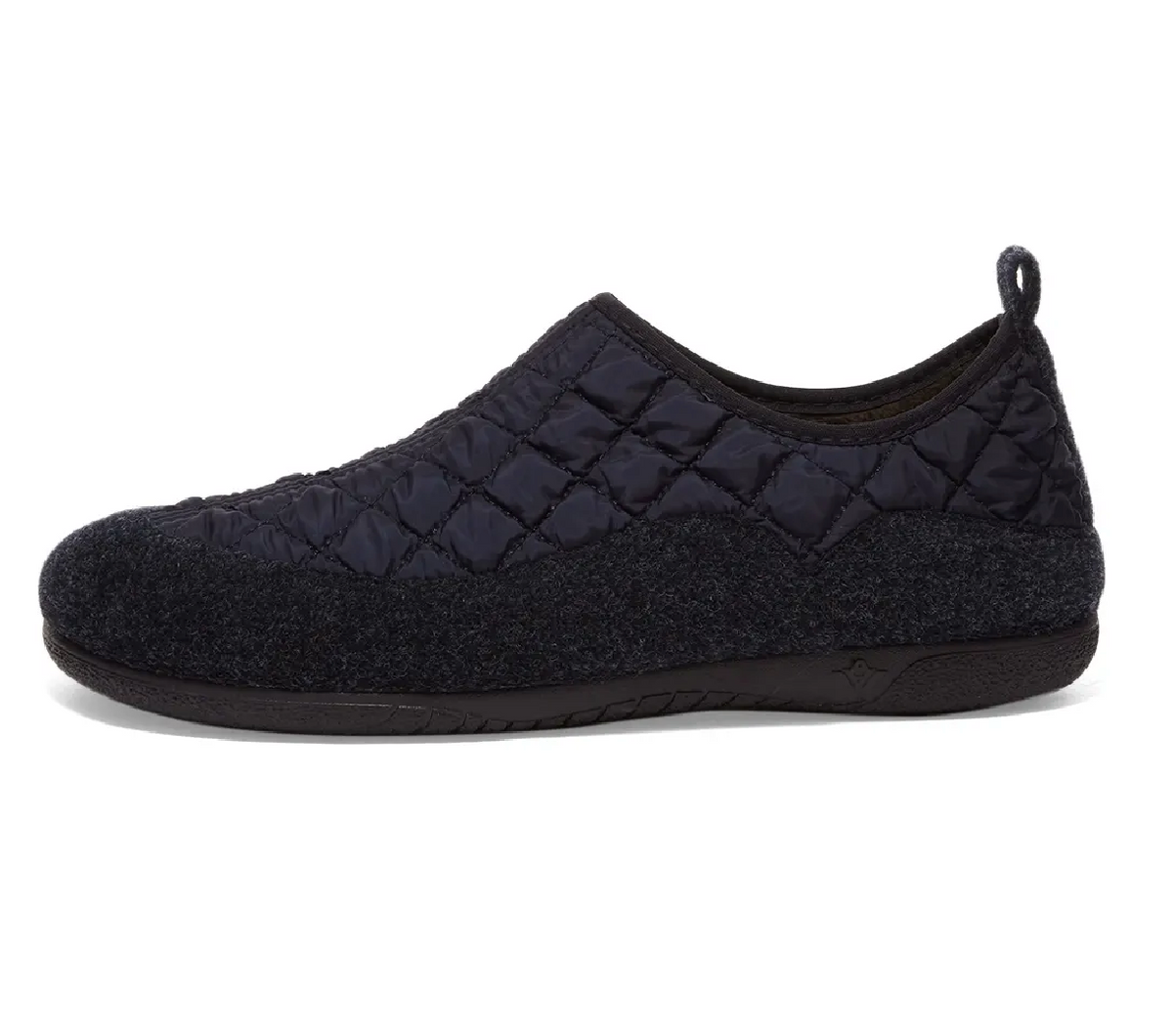 Gurus Quilted Roomshoes - Navy , Shoes, Gurus, Working Title