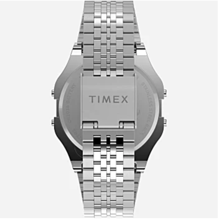 Timex T80 x Space Invaders™ 34mm Stainless Steel Bracelet Watch - Silver