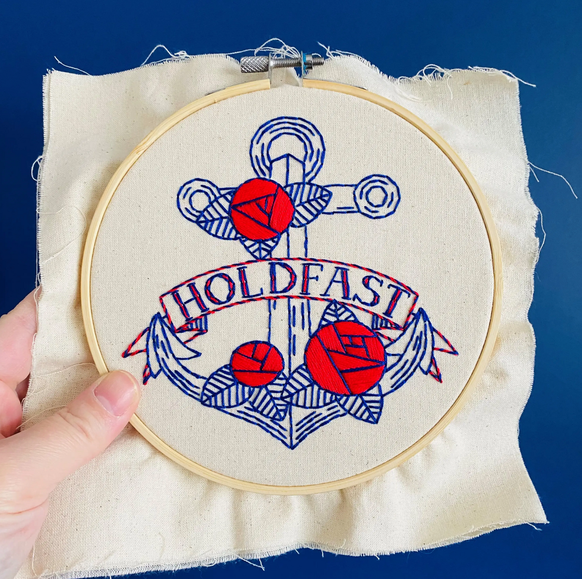 Hook Line & Tinker Embroidery Sets - Hold Fast Anchor