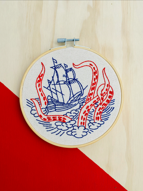 Hook Line & Tinker Embroidery Sets - Release The Kraken
