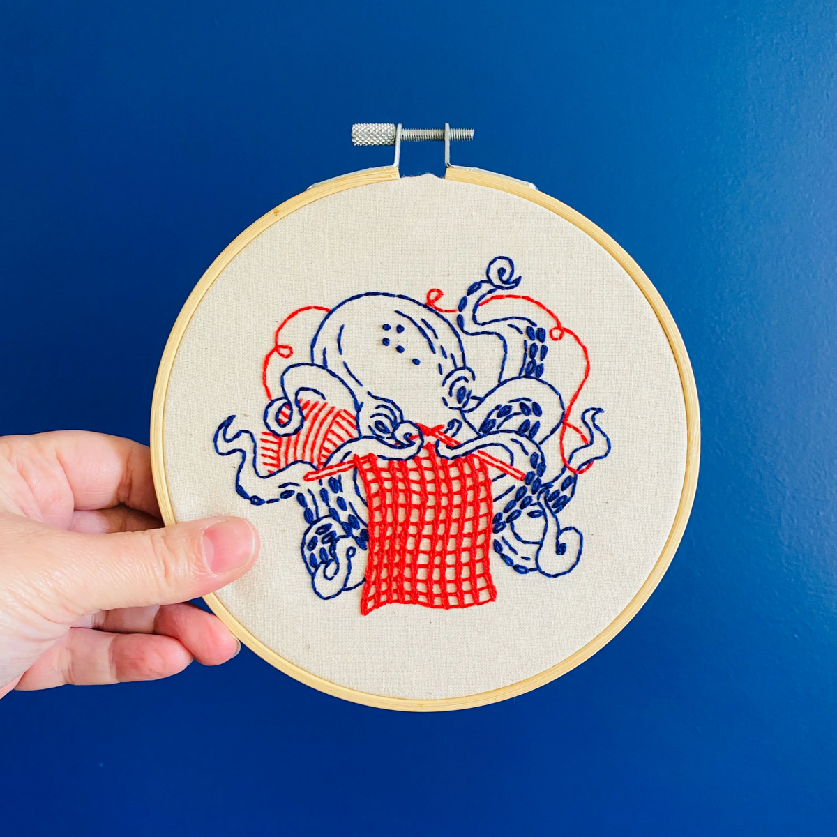 Hook Line & Tinker Embroidery Sets - Industrious Octopus