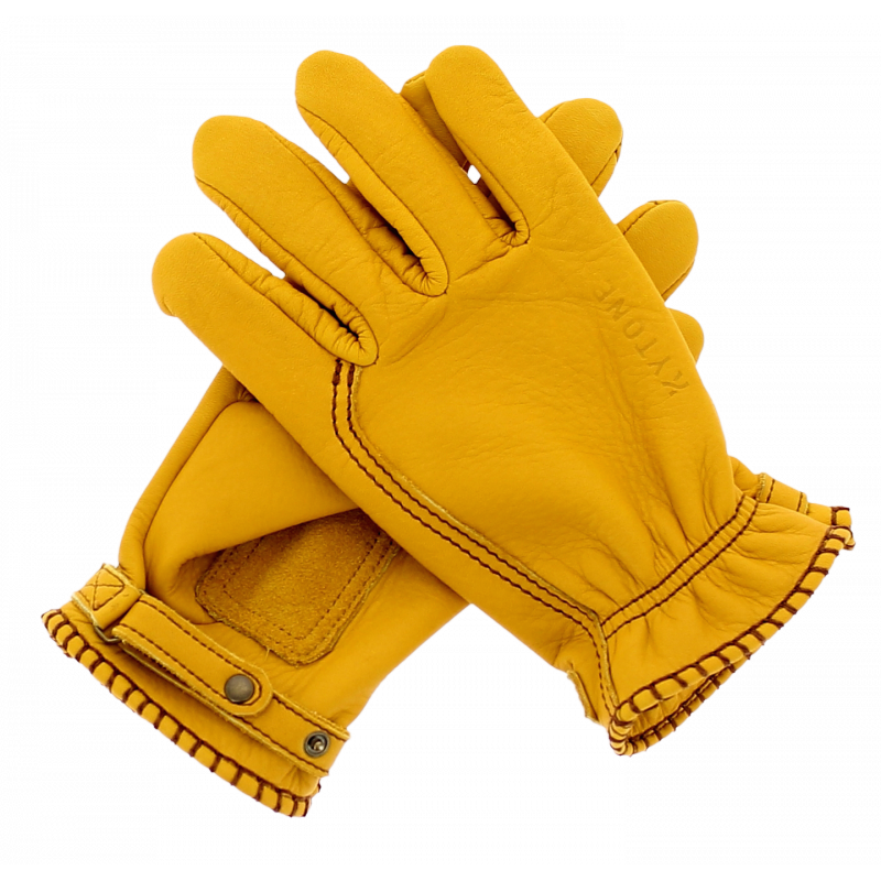 Kytone Gold Leather Gloves CE , Gloves, Kytone, Working Title