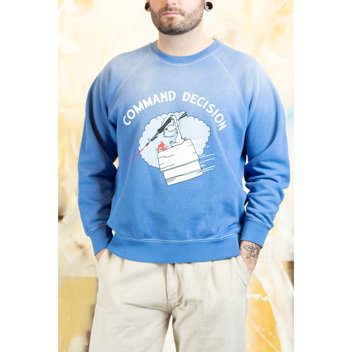 Wild Donkey Japan Vintage Style Sweatshirt - Snoopy COMMAND