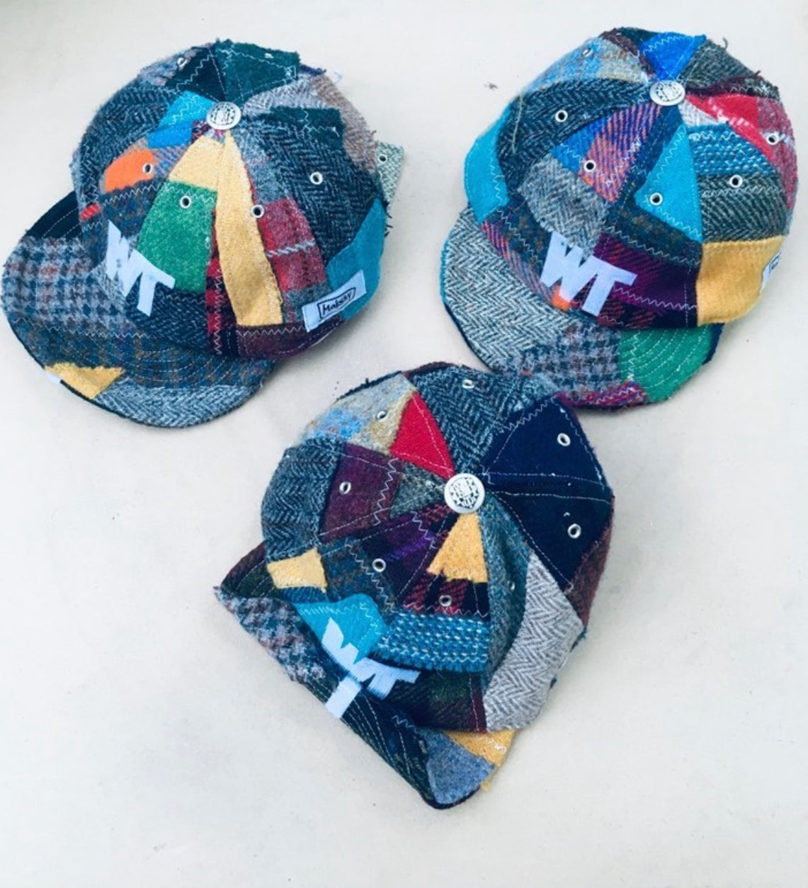 Makshy Millinery x Working Title Exclusive Harris Tweed Multicolour Cap M (Excluded from Discount Codes) , Caps, Makshy, Working Title