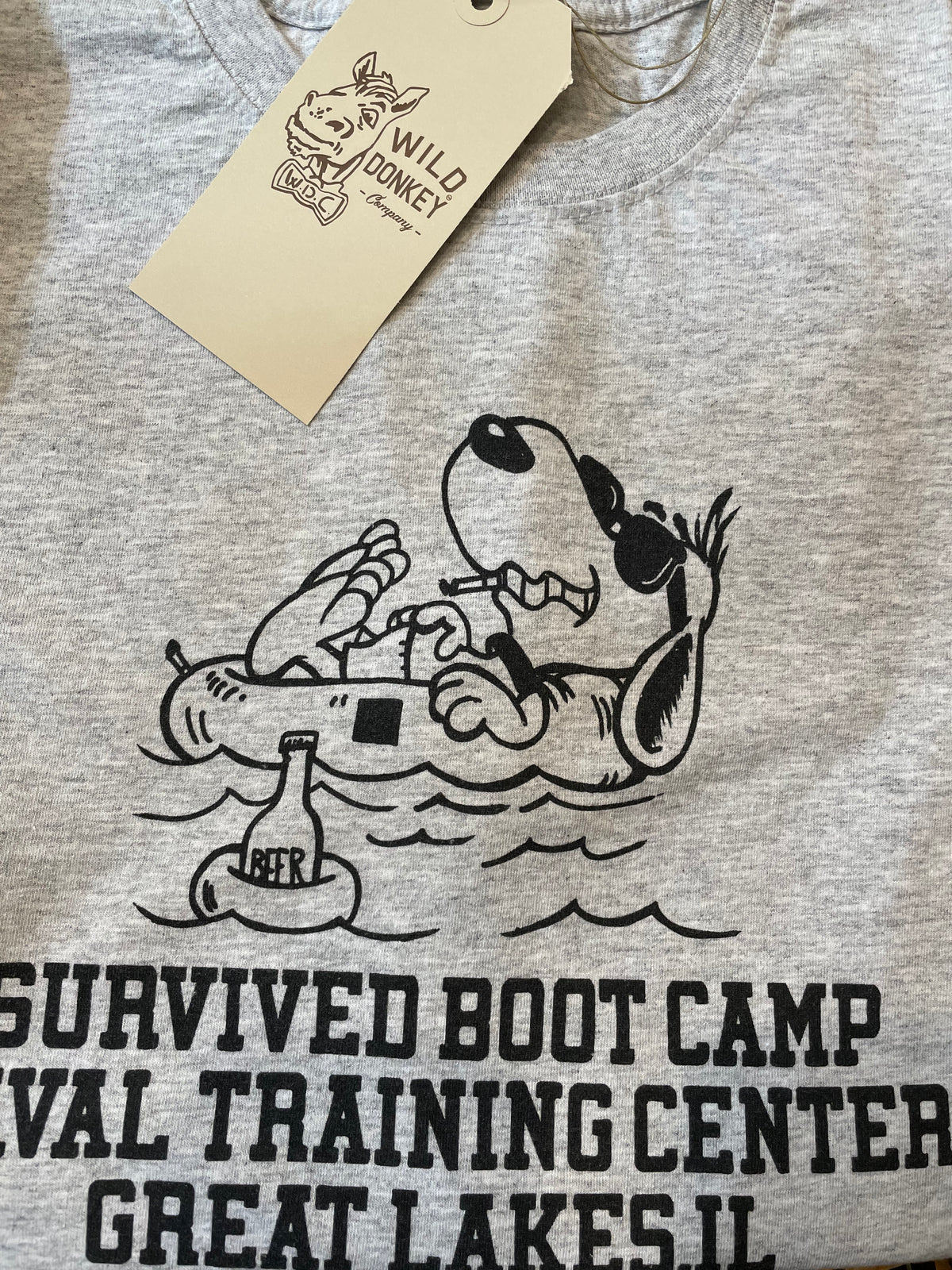 Wild Donkey Company Snoopy Boot Camp T-Shirt